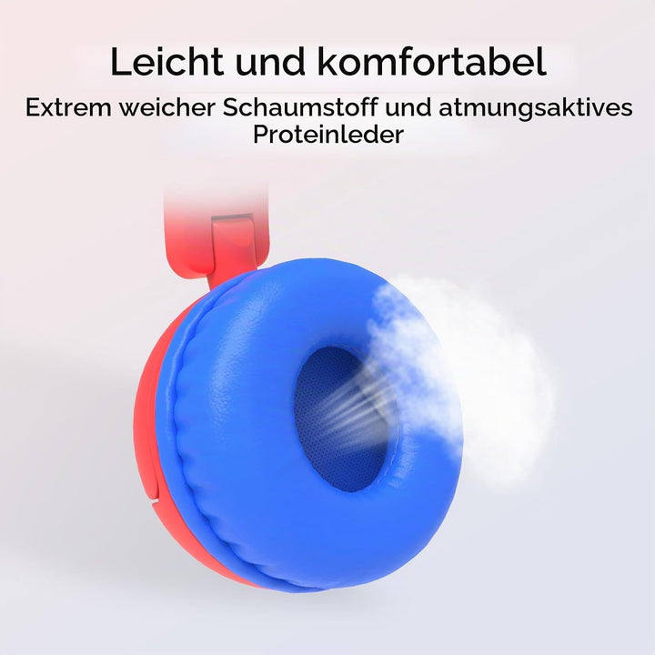 IMYB Kinder kopfhörer, Kopfhörer für Kinder mit Kabel, faltbar, Stereo Sound, Sichere Lautstärkebegr