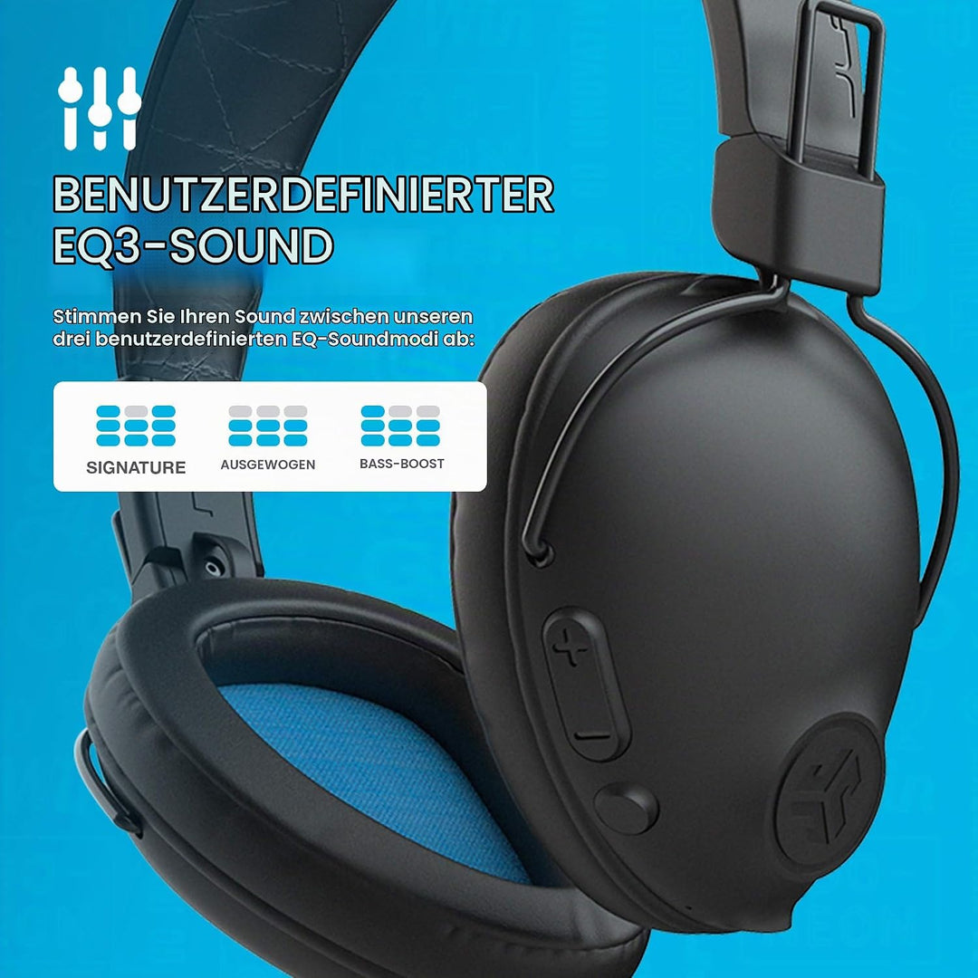 JLab Studio Pro Bluetooth Kopfhörer - Kabellose Kopfhörer, Over-Ear Mit Mehr Als 50 Stunden Bluetoot