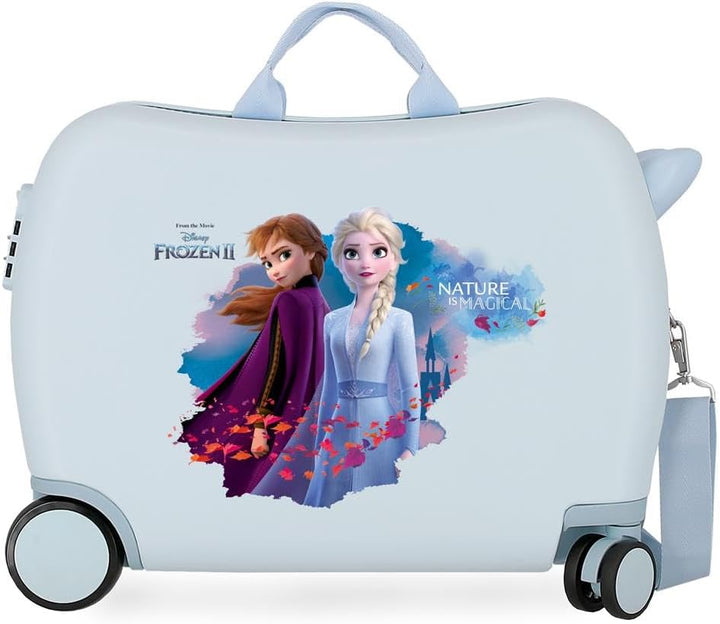 Disney Frozen Die Eiskönigin Nature is magical Kinder-Koffer Blau 50x39x20 cms Hartschalen ABS Kombi