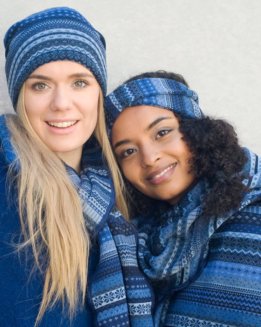 Invero, Merino Stirnband Tara, 100% Wolle (Blau), Blau