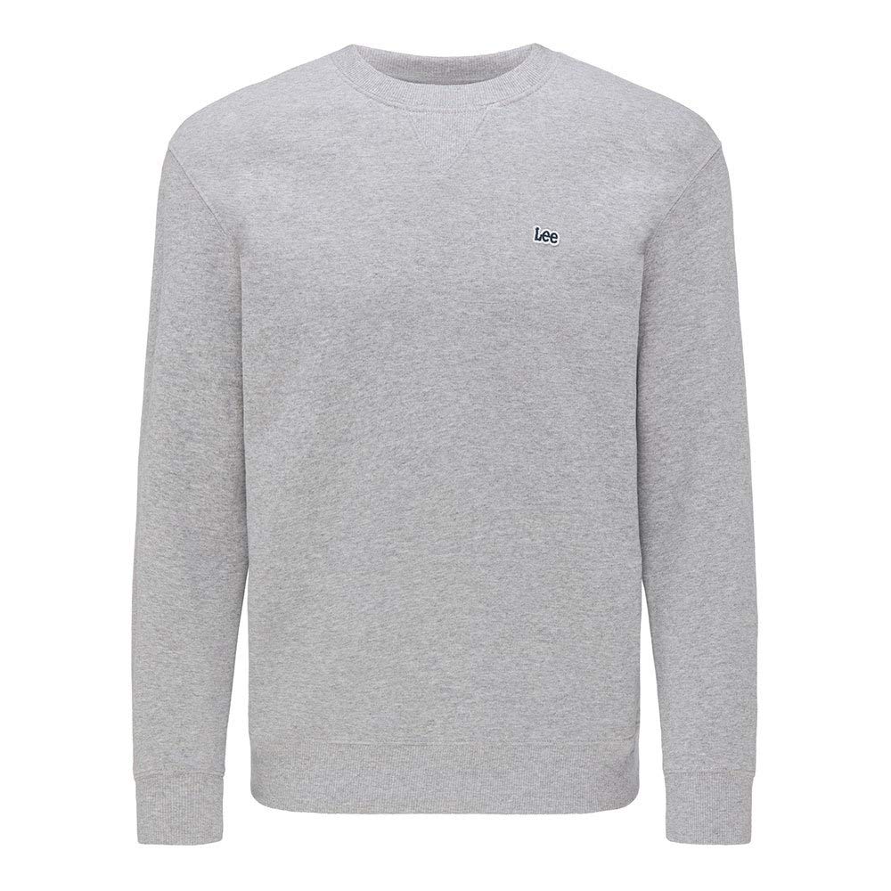 Lee Herren Plain Crew SWS Sweatshirt, Grey Mele