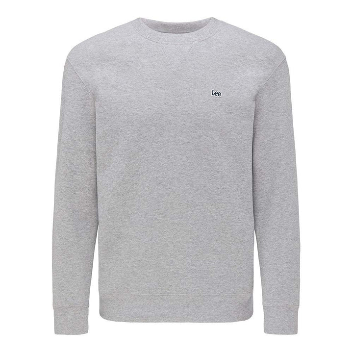 Lee Herren Plain Crew SWS Sweatshirt, Grey Mele