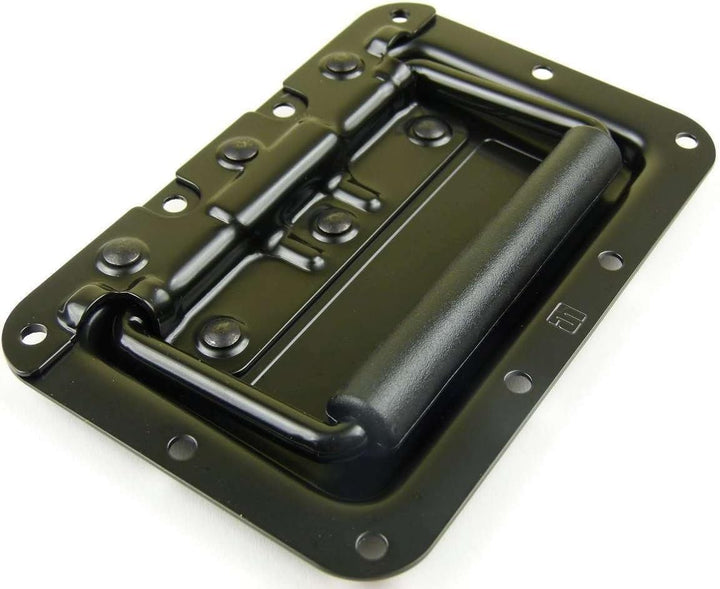 Adam Hall Hardware 34082BLK M4 AH - 4er Set Klappgriff/Kistengriff gefedert schwarz in 8 mm Einbausc