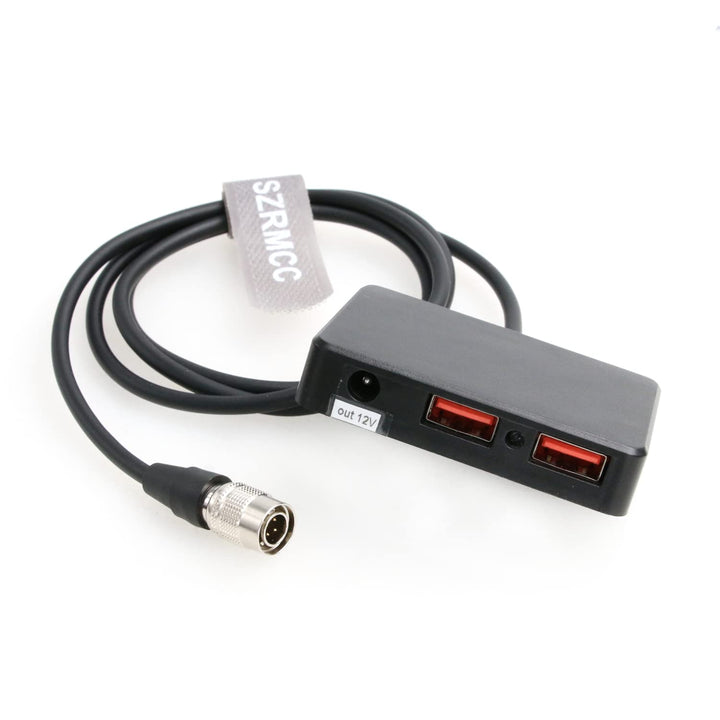 SZRMCC Audioroot Hawk-Woods DV-SQN4S Hirose 4-Pin auf Dual USB QC3.0 5V 3A Schnellladekabel für Hand
