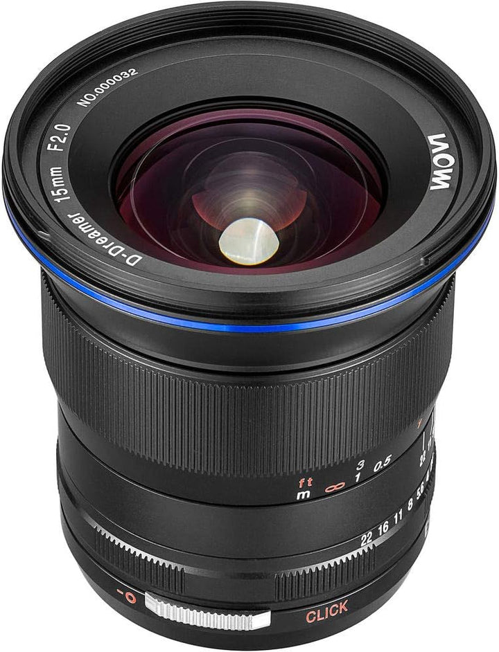 Laowa Kompatibel mit Sony FE Weitwinkelobjektiv VE1520SFE 15 mm F2 Zero Verzerrung, Schwarz
