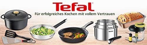 Tefal Primary Schmorpfanne 24 cm + Glasdeckel, hochwertiger Edelstahl, gesunde Antihaftbeschichtung,