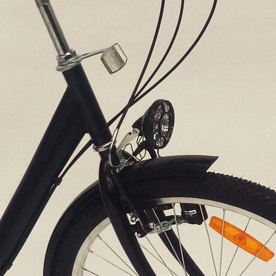 OU BEST CHOOSE 24" 3 Rad Dreirad für Erwachsene mit Lampe 6 Gang Fahrrad, Einkaufskorb Trike Dreirad