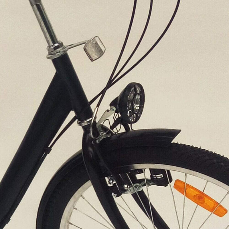 OU BEST CHOOSE 24" 3 Rad Dreirad für Erwachsene mit Lampe 6 Gang Fahrrad, Einkaufskorb Trike Dreirad