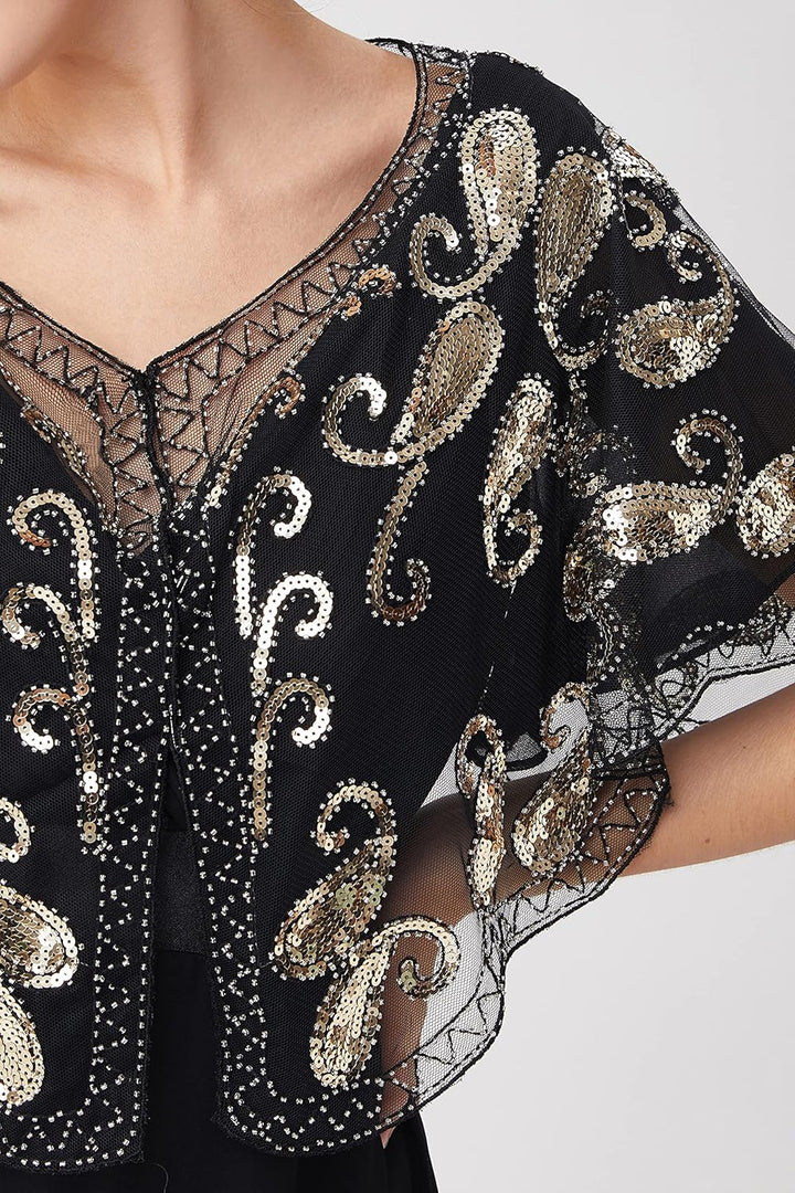 BABEYOND 1920er Jahre Retro Schal Umschlagtücher für Abendkleider Stola für Hochzeit Party Gatsby Ko