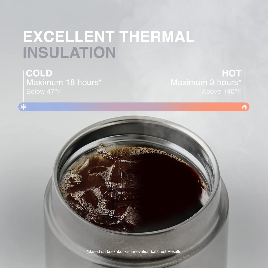 LOCK & LOCK METRO TUMBLER - Thermobecher für Kaffee, Tee und andere heisse und kalte Getränke - Vaku