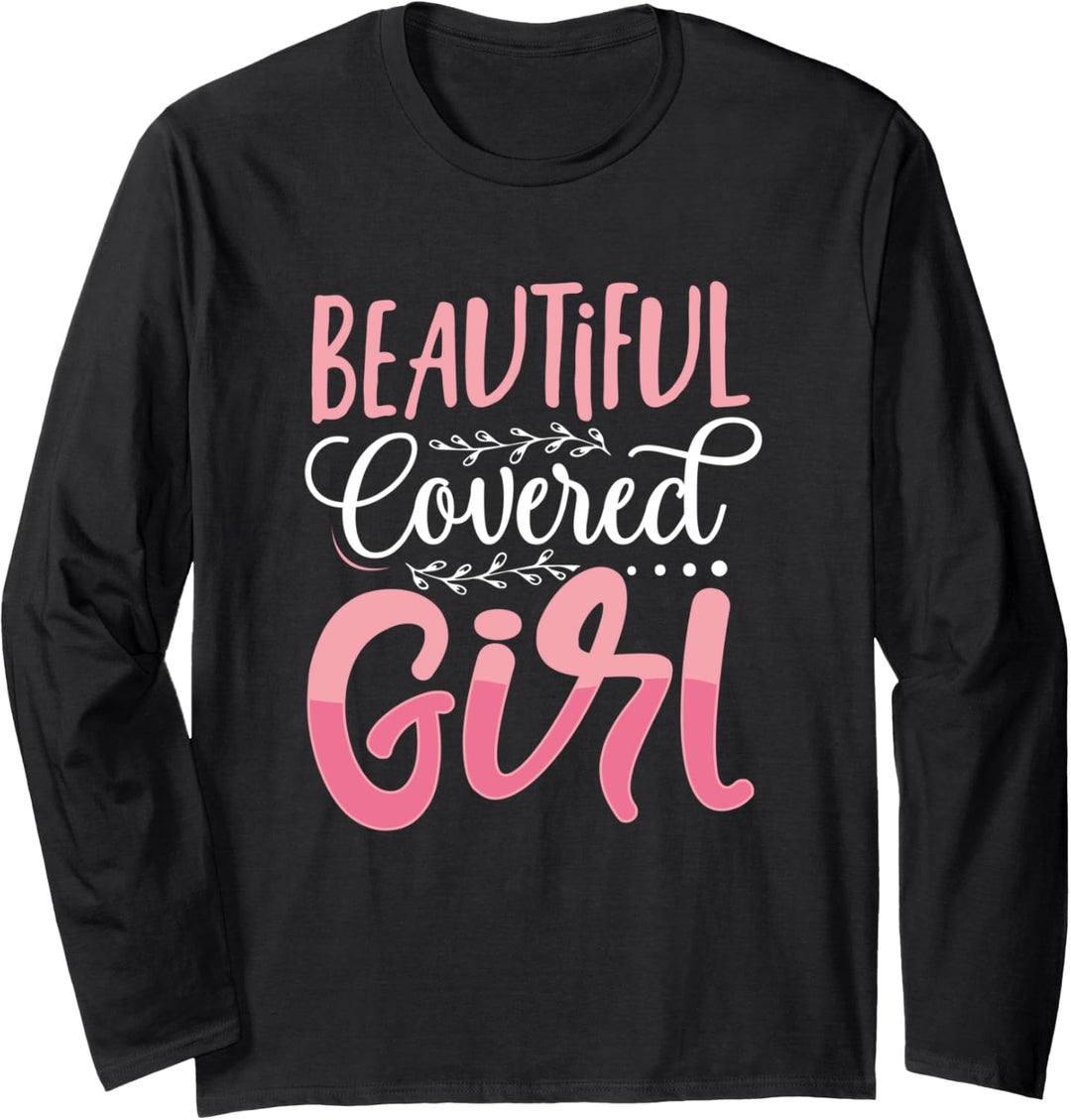 Beautiful Covered Girl Afro Educated Unapologetically Black Langarmshirt