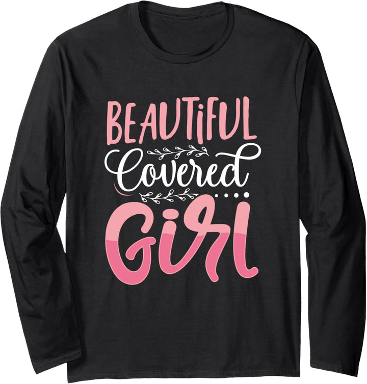 Beautiful Covered Girl Afro Educated Unapologetically Black Langarmshirt