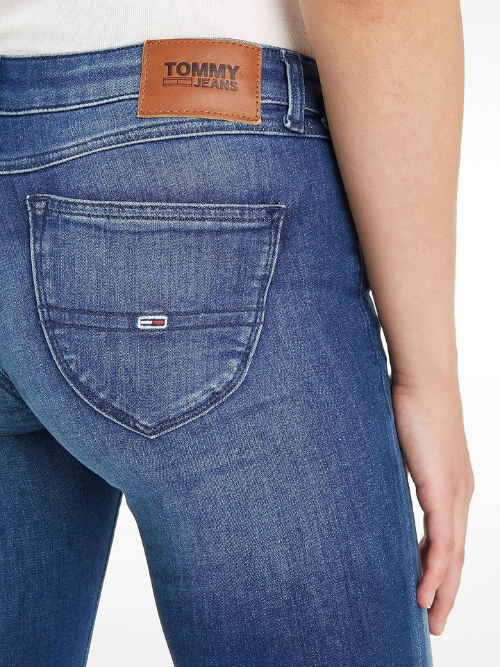 Tommy Jeans Damen Jeanshosen 24W / 28L Blau (New Niceville Mid Blue Stretch), 24W / 28L Blau (New Ni