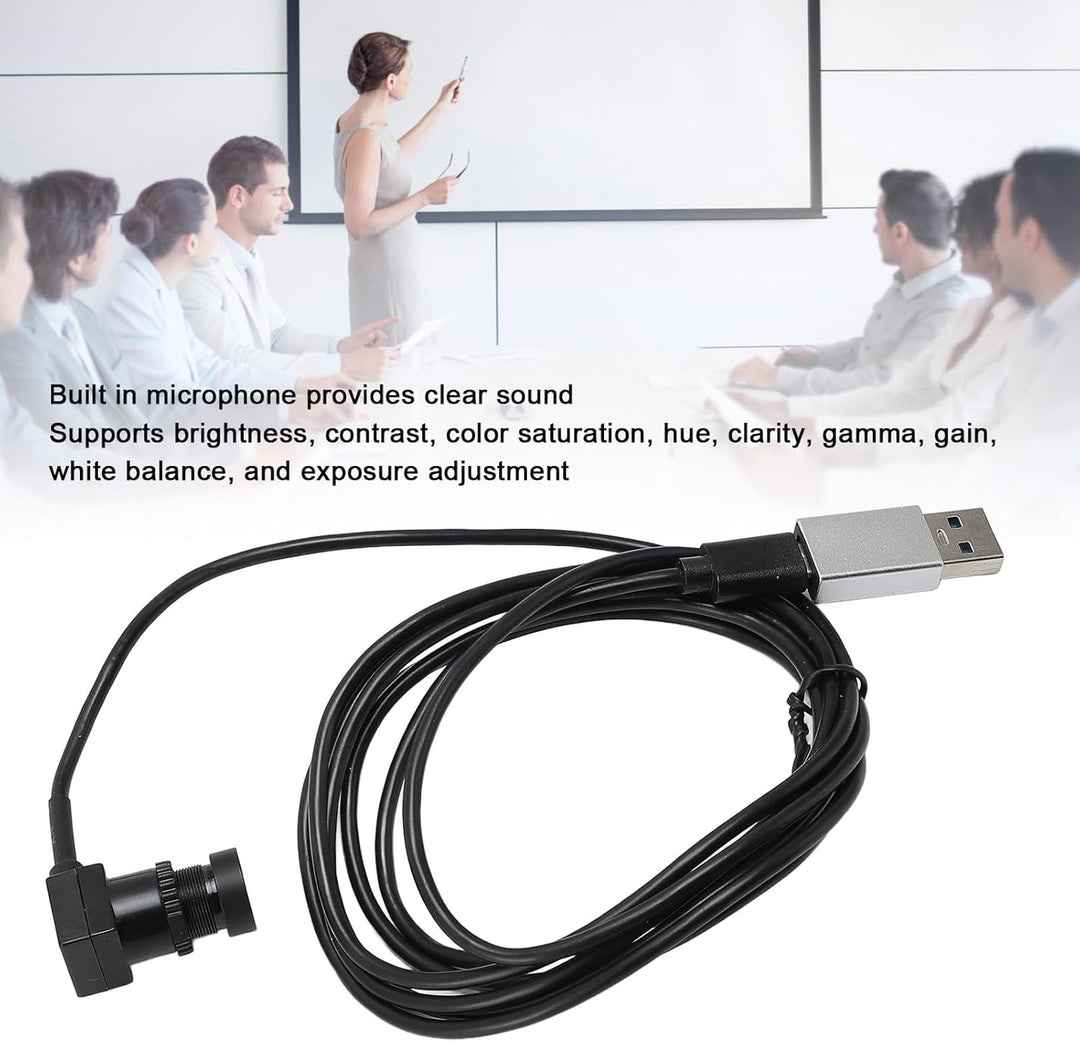 Eye Center Webcam mit Mikrofon für PC Laptop, 1080p Plug & Play Center Cam Typ C Webcam für Heimvide