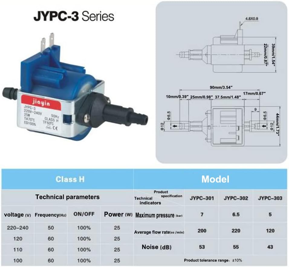 JIAYIN JYPC-3 25 W AC 220 V – 240 V Kolben Typ Pumpe Magnetpumpe Wasserabsaugung Elektromagnetische