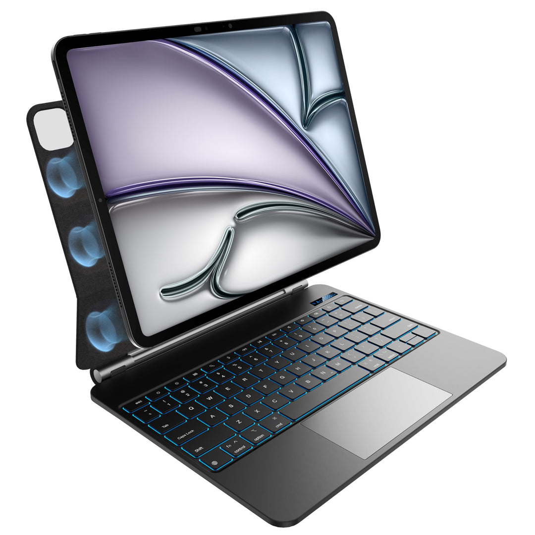 Tastatur Hülle für iPad Air 13 Zoll (M3 2025/M2 2024) und iPad Pro 12,9 Zoll (6./5./4./3. Generation