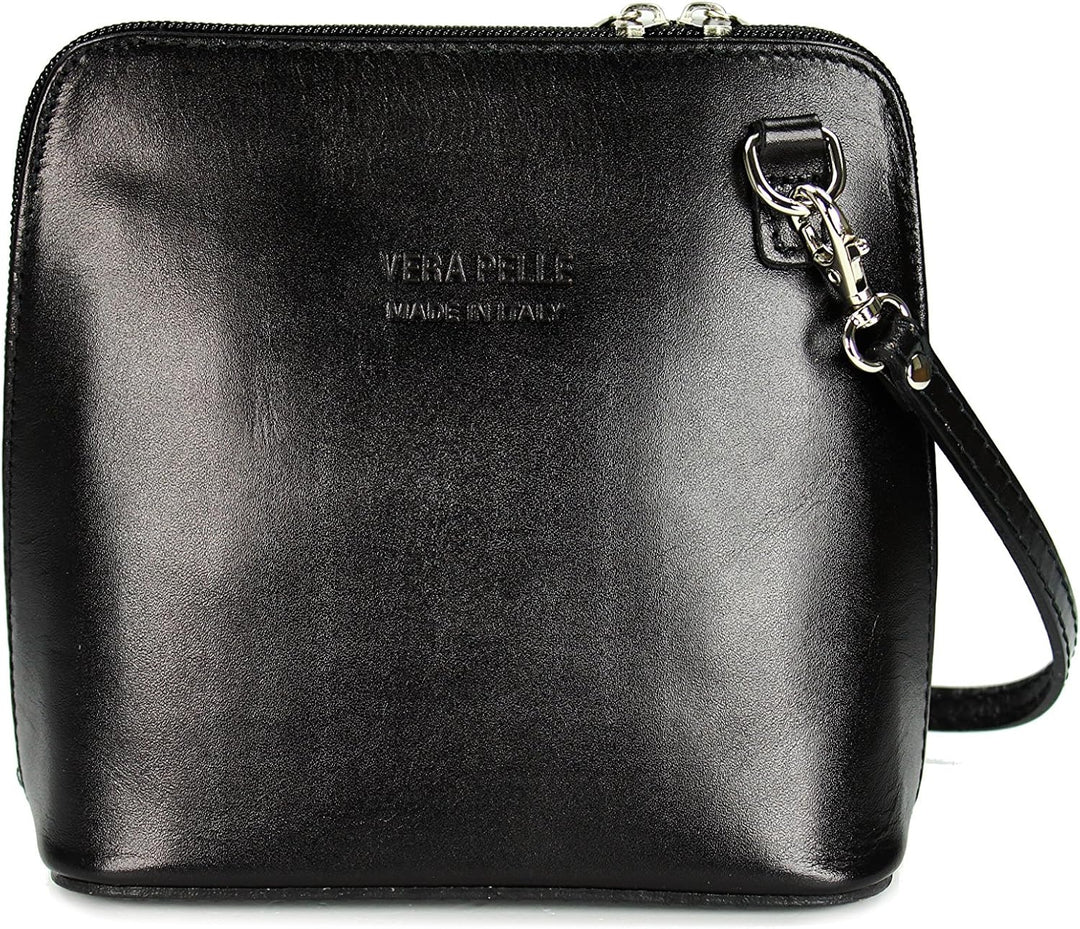 Belli italienische Ledertasche Damen Umhängetasche klein Handtasche Schultertasche Abendtasche in sc