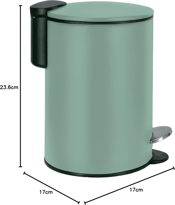 Kosmetikeimer Silence, Farbe: Maledivia, Material: Metall, Grösse: Eimer 3 Liter Länge 17 cm, Breite