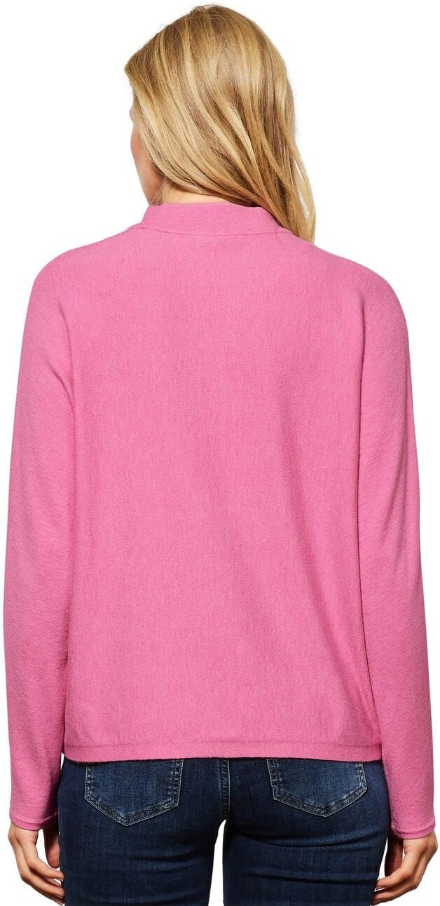 STREET ONE Damen Strickpullover 40 Pink Crush Melange, 40 Pink Crush Melange