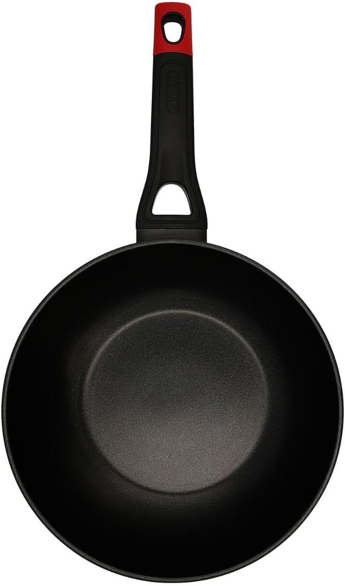 Pyrex OPTIMA + Wok aus geschmiedetem Aluminium, 28 cm