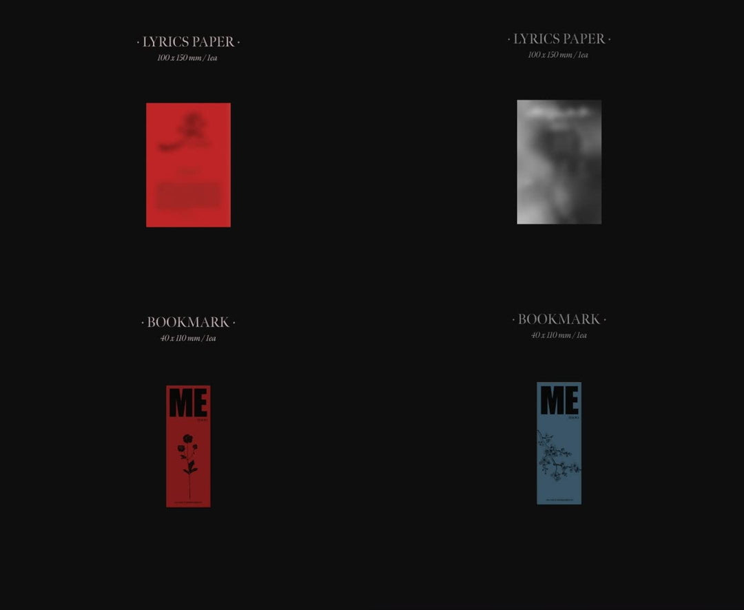 JISOO BLACKPINK - JISOO FIRST SINGLE ALBUM [ME] CD+Folded Poster (Black ver, 1 Folded Poster) Black