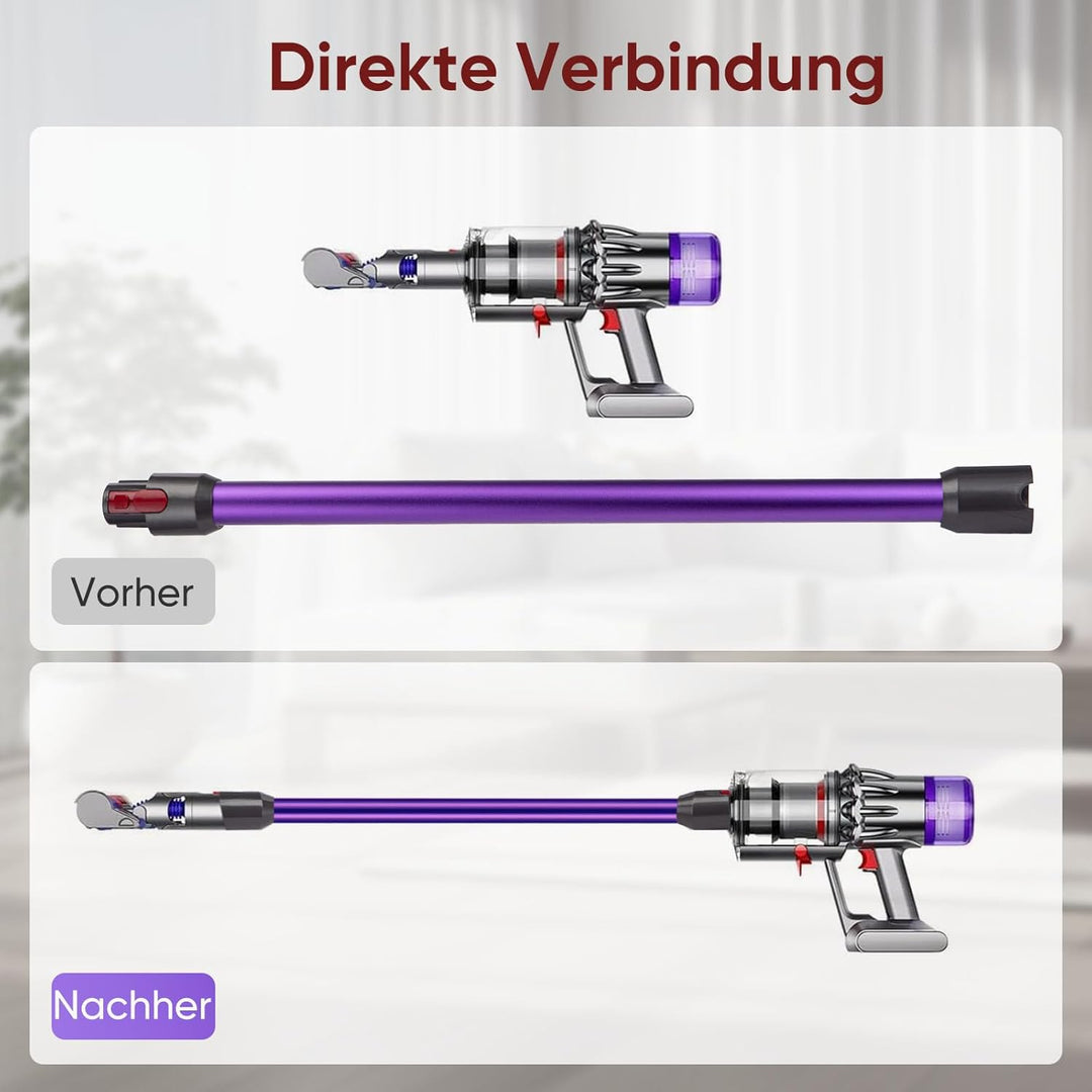 Verlängerungsrohr für Dyson V11 V15 V10 V8 V7 Stabstaubsauger,Ersatz Teleskoprohr Schnellspanner Ver