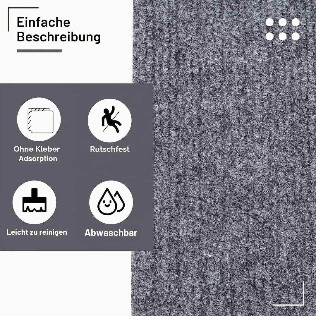 Arthome Teppich Treppenstufen Anti Rutsch Treppenteppich Teppiche 15 packen 20x76cm für Holztreppen,