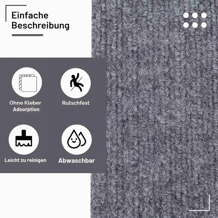 Arthome Teppich Treppenstufen Anti Rutsch Treppenteppich Teppiche 15 packen 20x76cm für Holztreppen,