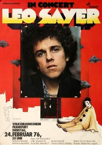 Leo Sayer - Endless Flight, Frankfurt 1976 » Konzertplakat/Premium Poster | Live Konzert Veranstaltu