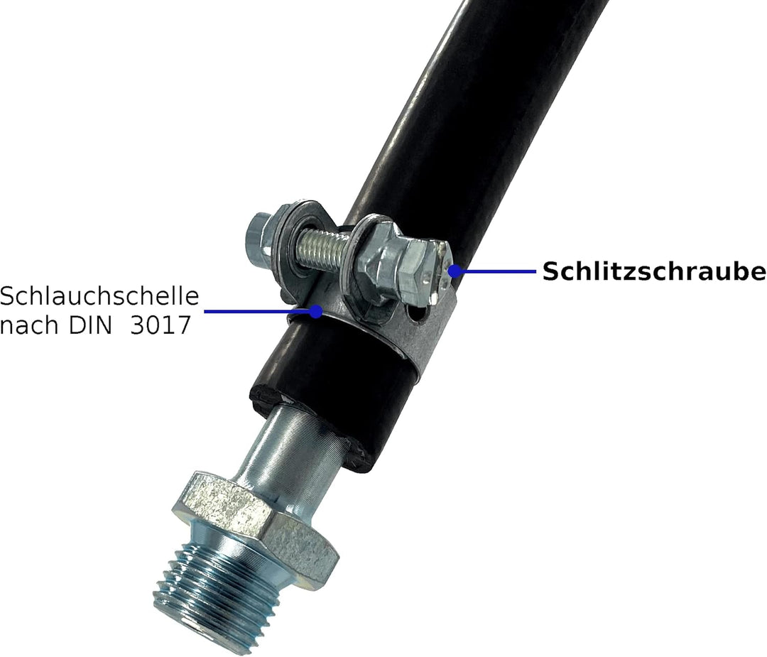 10x Schlauchschelle für Bremsschlauch 11x3,5 18mm Ø Schelle 12mm breit Druckluft LKW Anhänger Auflie