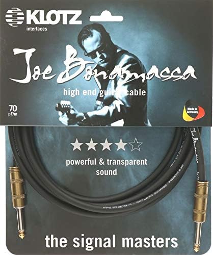 KLOTZ Joe Bonamassa high end gitarren kabel - sehr geringe kapazität von 70pF/m (3m), 3m