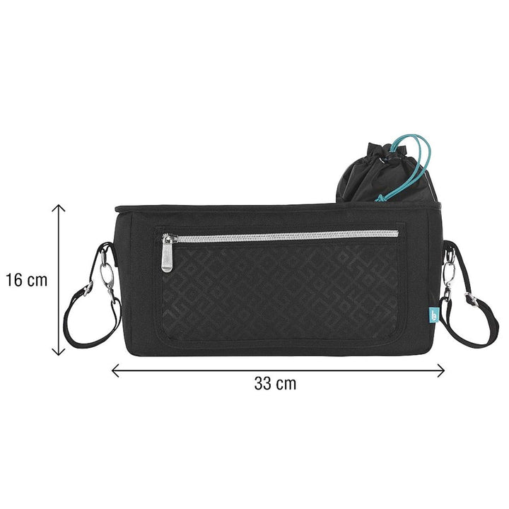 Babymoov A045603 Babymoov Kinderwagen-Organizer schwarz, schwarz, Schwarz