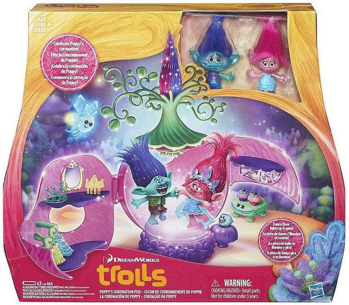 Hasbro B6560EU4 Trollstadt - Poppys Krönungssaal Spielset Krönungs-Pad, Krönungs-Pad