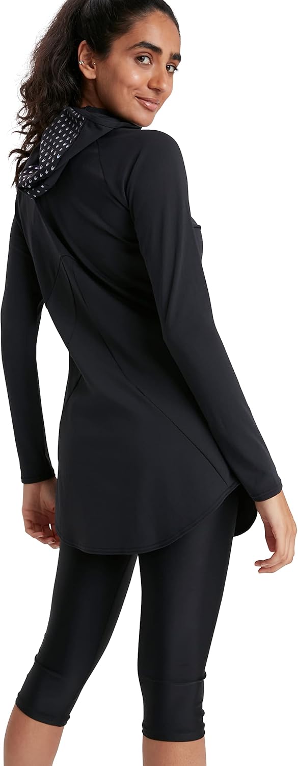 Speedo Damen Hydropro Modest 2 Piece Full Cover Schwimmanzug 28 Schwarz, 28 Schwarz