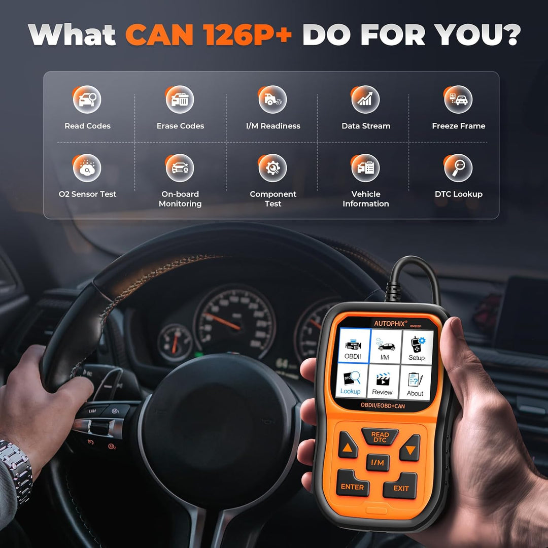 AUTOPHIX OM126P OBD2 Diagnosegerät Universal KFZ-Fehlercode-Lesegerät kfz diagnosegerät für alle Fah