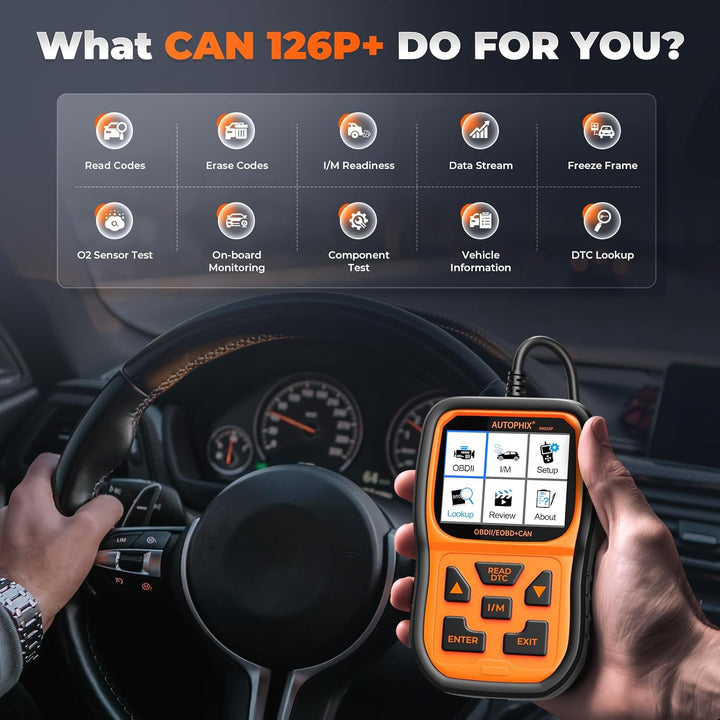AUTOPHIX OM126P OBD2 Diagnosegerät Universal KFZ-Fehlercode-Lesegerät kfz diagnosegerät für alle Fah