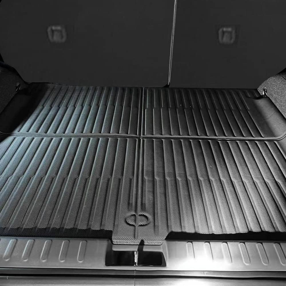 BestEvMod Für Ioniq5 Allwetter-Kofferraummatte, 3D Cargo Liner Hintere Kofferraum Bodenmatte XPE Mat