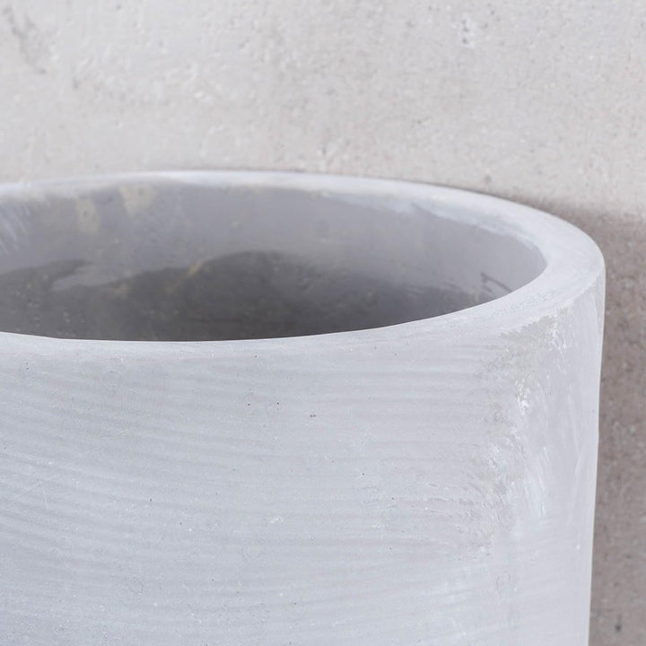 levandeo Weinkühler H21cm Beton Grau Flaschenkühler Spruch Wein Sektkühler Tischdeko Candlelight Din