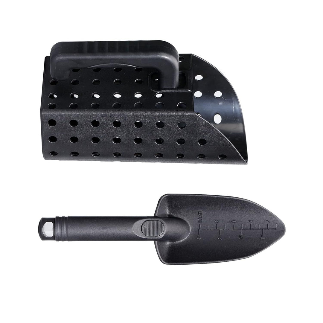 Metallsuch-Sandschaufel-Set, Tragbar, Ergonomisch Robuster ABS-Kunststoff-Sandschaufel und Kelle FüR