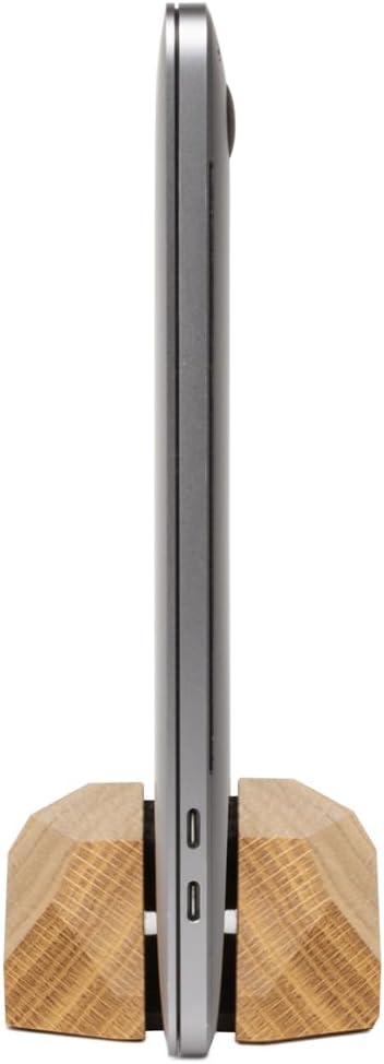 Oakywood Laptop Vertikale Ablage aus Holz - Handgefertigte Dock Station für Geräte bis 2 cm Dicke -