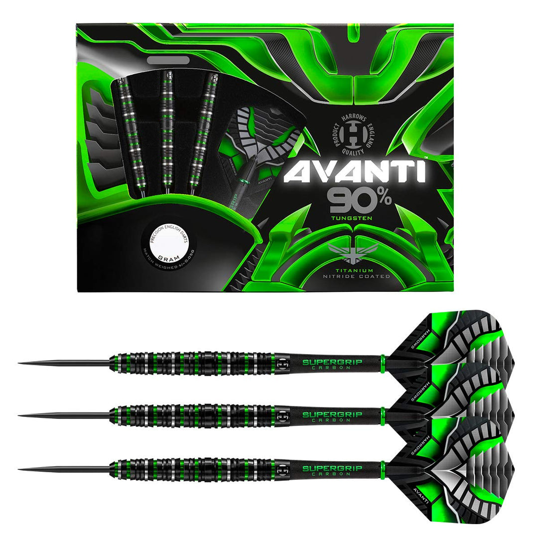 Harrows Avanti Dartpfeile aus 90% Wolfram mit Stahlspitze 25.0 Gramm, 25.0 Gramm