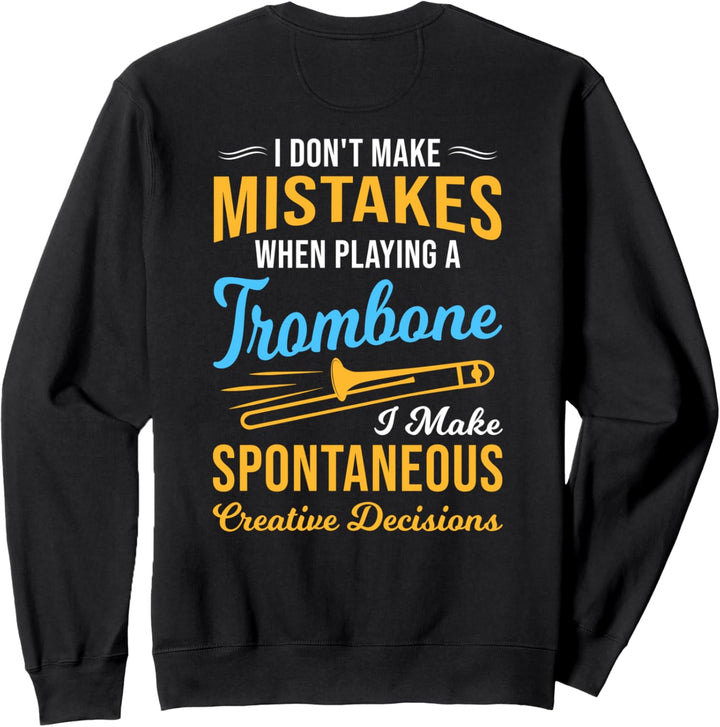 Posaunist,Männer Frauen, die Posaune spielen Sweatshirt