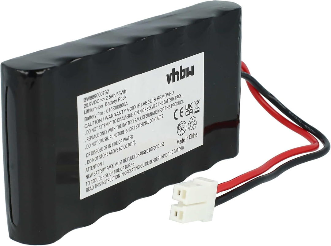 vhbw Akku kompatibel mit Ambrogio L20, L15 Rasenmäher (2500mAh, 25,9V, Li-Ion)
