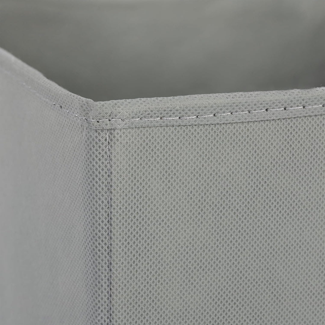 Relaxdays Aufbewahrungsbox 4er Set, Faltbare Regalboxen, HxBxT: 30x30x30 cm, mit Griffen, Faltboxen