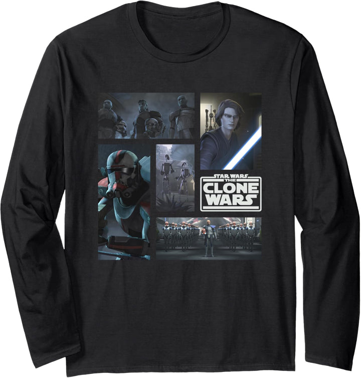 Star Wars The Clone Wars Stills Langarmshirt