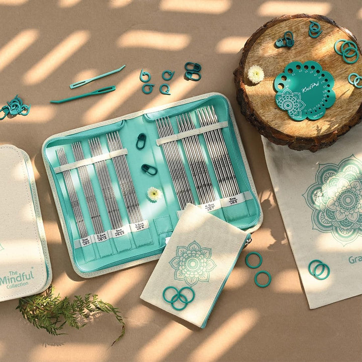 KnitPro K36331 Nadel-Set, Edelstahl, Blau & Ecru, One Size One Size Blau & Ecru, One Size Blau & Ecr