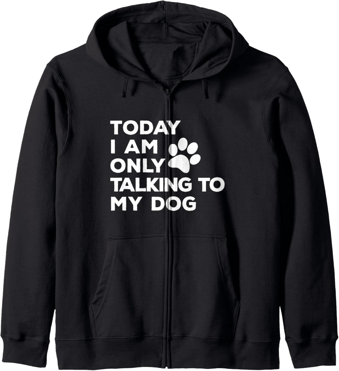 I'm Only Talking to My Dog Today Retro Vintage Kapuzenjacke