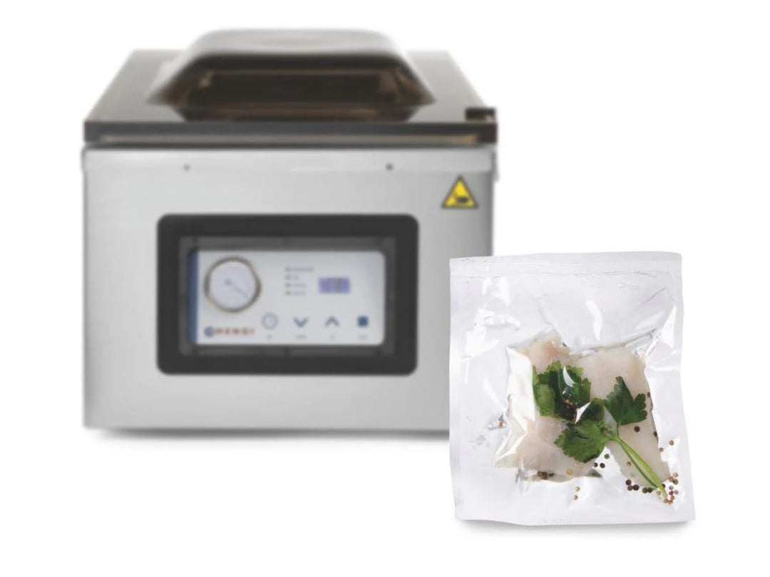 HENDI Vakuumbeutel, für Vakuum-Verpackungsmaschine, Vakuumiergerät, Kochbeutel, 75µm, -20°C bis +100