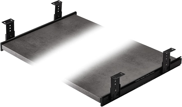 JUNKER Tastaturauszug KT1-30-H35-400-NF 400 mm schwarz (Teilauszug, mit Montagewinkel, höhenverstell