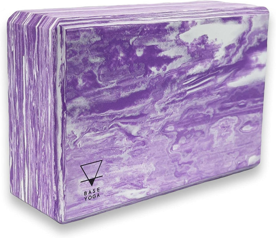 Yoga Block - 1 oder 2 PC-Set - Einzigartiger starker/Fester/Leichter Eva-Schaumblock/Ziegel (Lila x